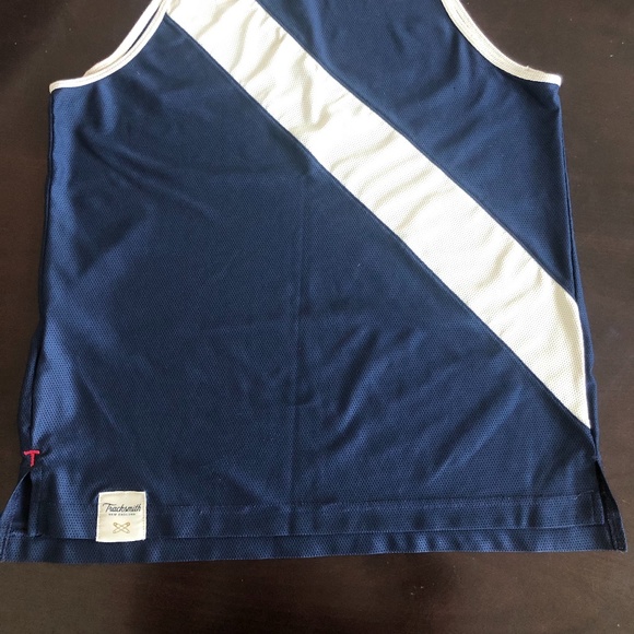 Tracksmith Van Cortlandt Singlet - Size M - Navy/Ivory - Picture 2 of 2